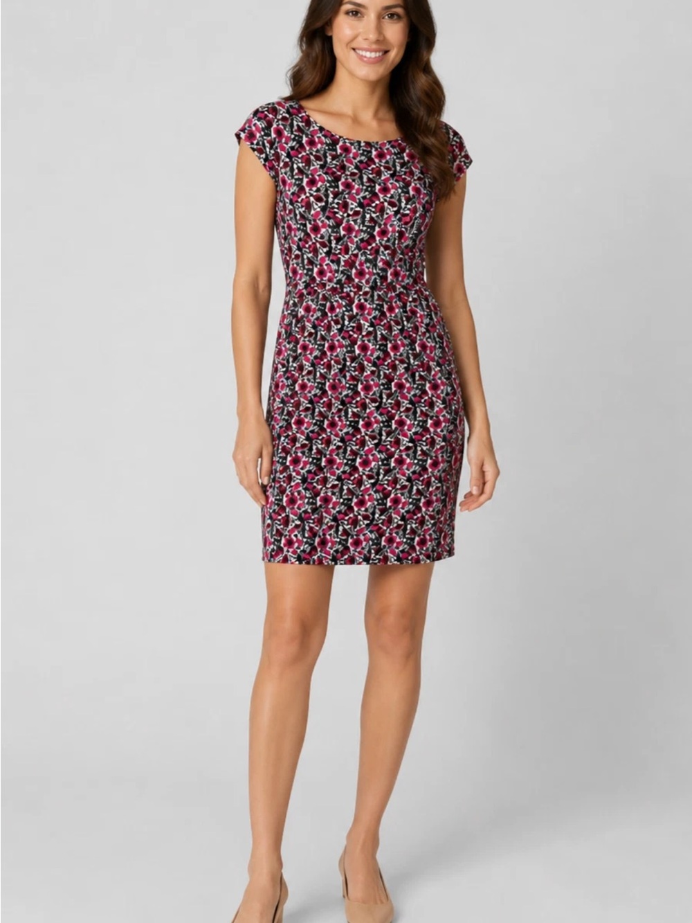 Boden Florrie Cap-Sleeve Dress 12P flawless